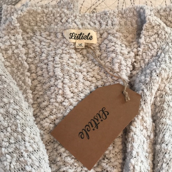 1 LEFT! Blush Popcorn Open Front Cardigan - Picture 5 of 8